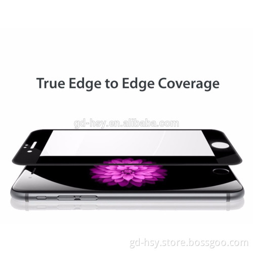 HUYSHE anti-scratch round edge for iphone 7 tempered glass 3d curved screen protector